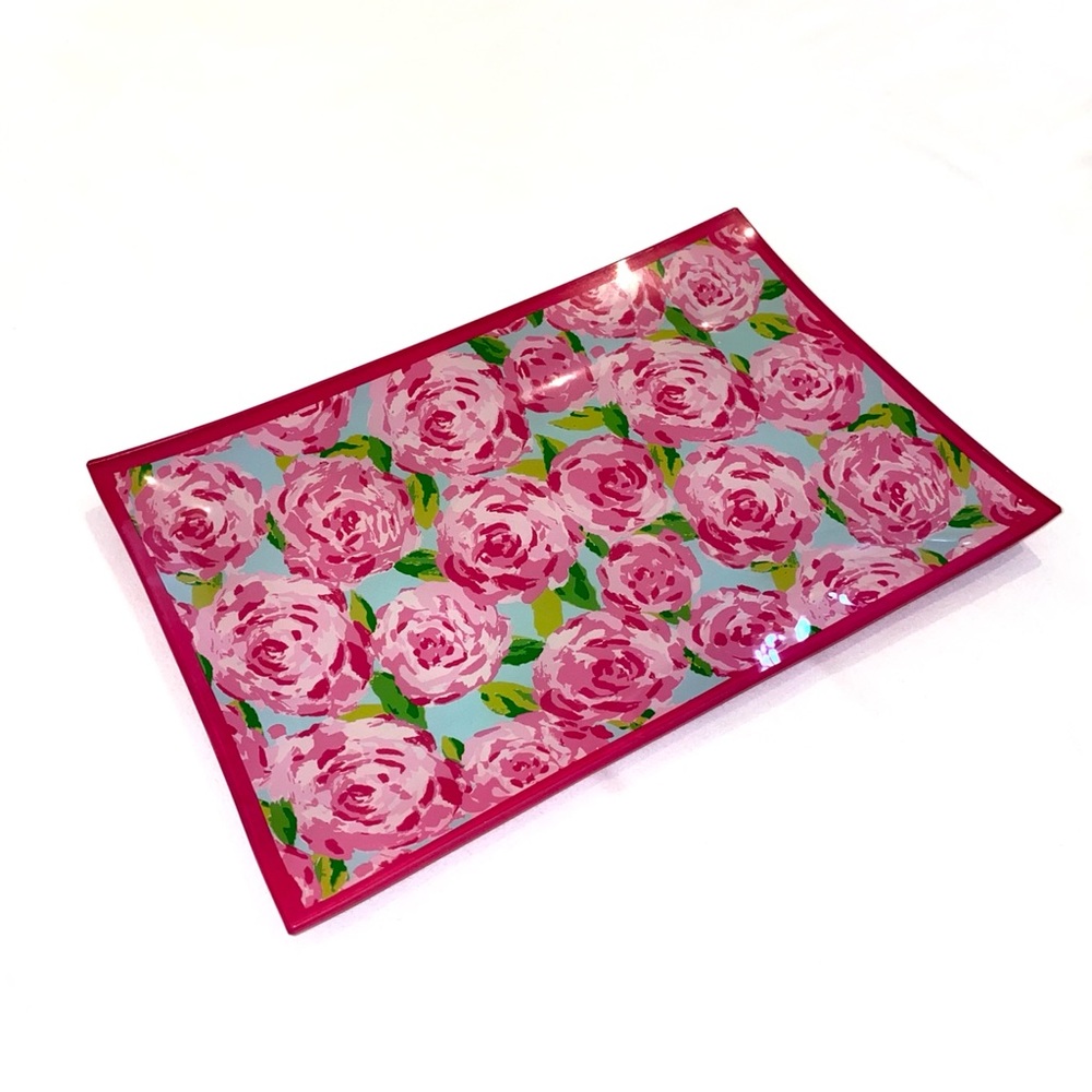 Lilly Pulitzer First Impressions Glass Tray